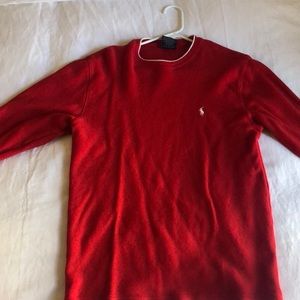 Red polo Ralph Lauren M long sleeve shirt